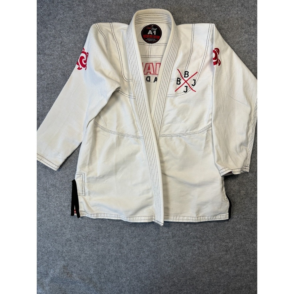 ClubBoost BJJ Gi Adults A1 White Brazilian Jiu Jitsu Uniform w/ Belt
